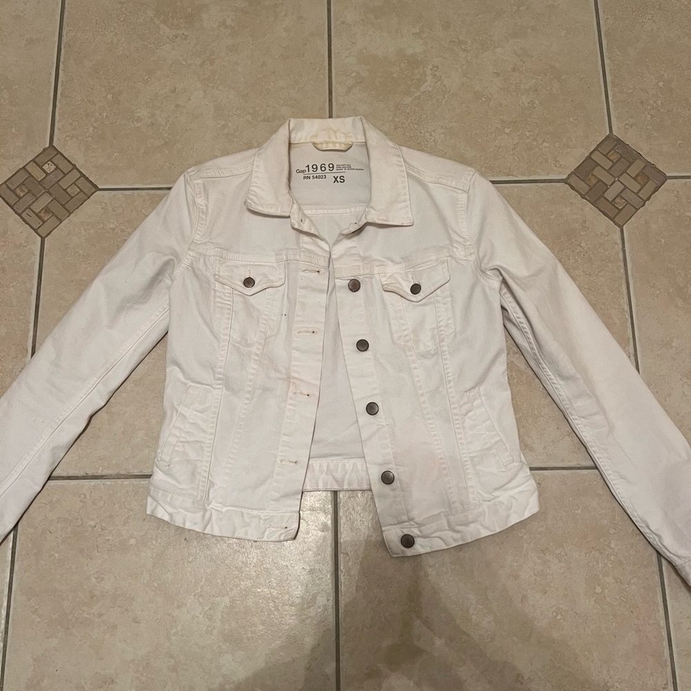 White Denim Jacket Gap